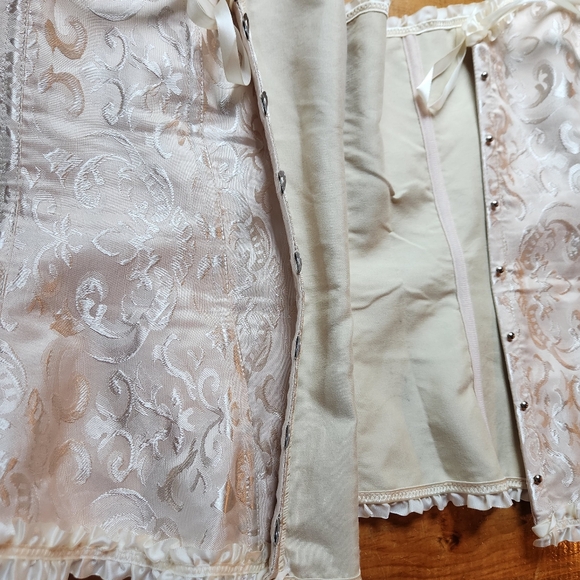 Laced Floral Print Corset Top Lace Up Back Shaping Womens Size 5XL - Picture 14 of 16